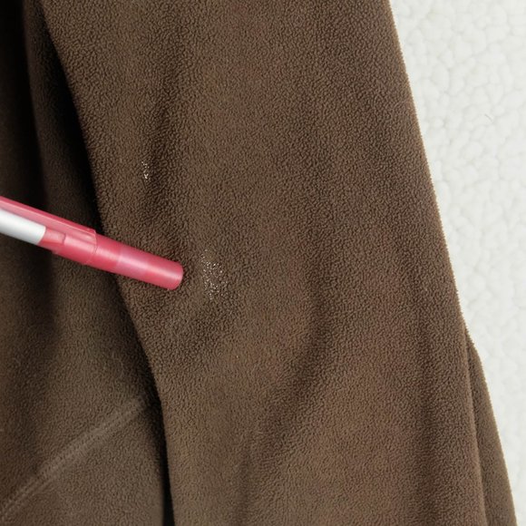 Eddie Bauer First Accent Sweater Mens Large Brown Half Zip Fleece Lightweight - Picture 9 of 9